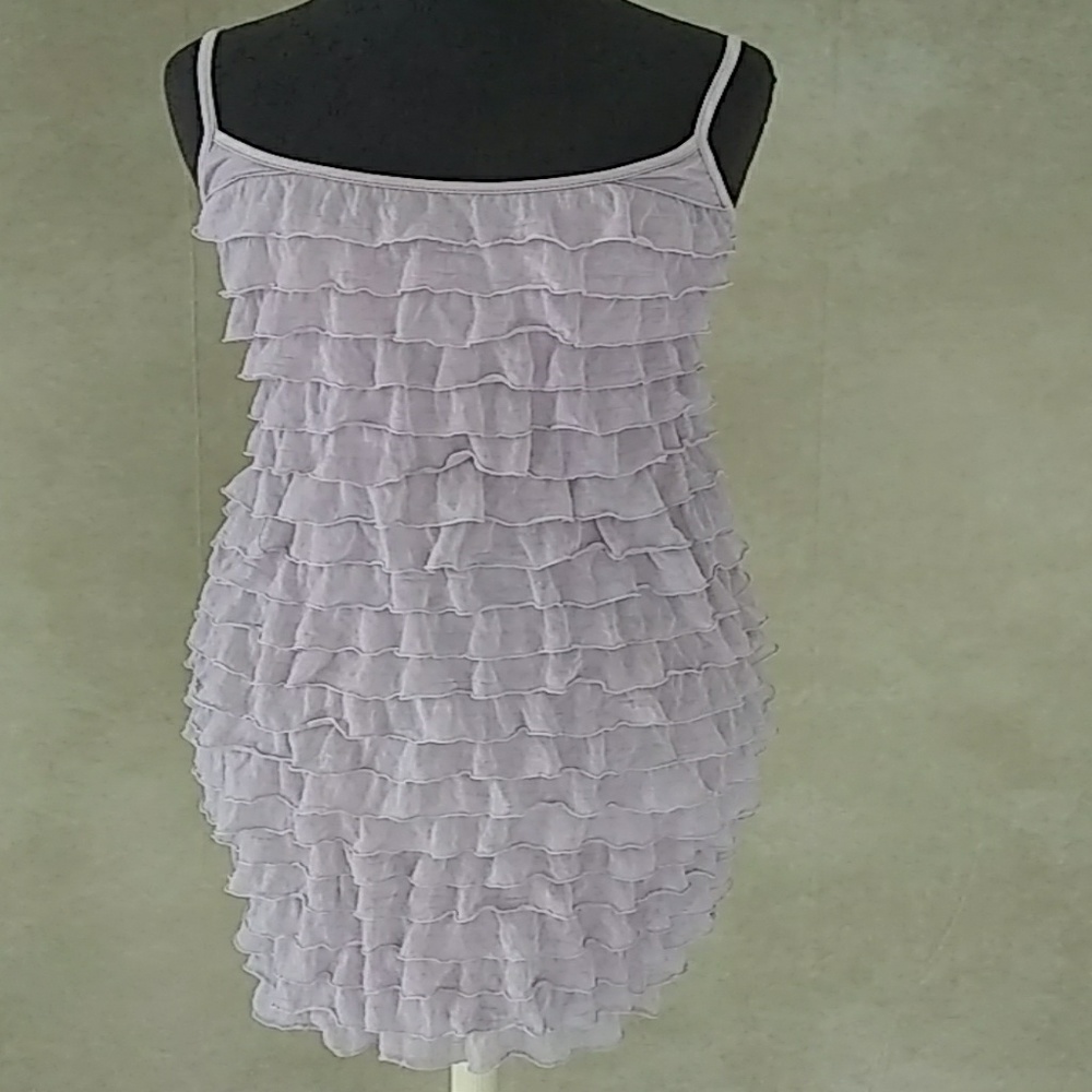 Layered, ruffled, thin strap, short dress